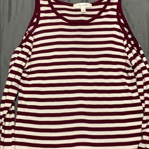 Striped long sleeve shirt